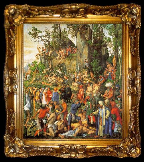 framed  Albrecht Durer Martyrdom of the Ten Thousand, ta009-2